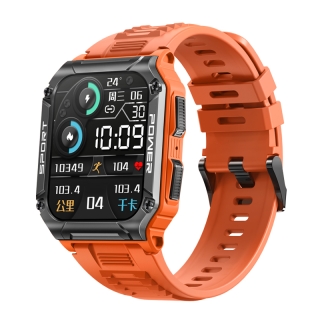 2023 1.95" IP68 Waterproof Smartwatch NX6, Compass Bluetooth calling, Blood oxygen, Heart rate