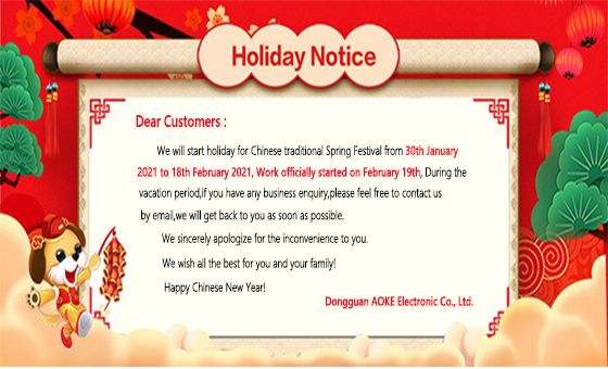 Chinese New Year Holiday Notice 2021
