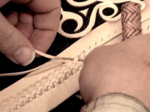 Braided Leather Lace - Leather laces