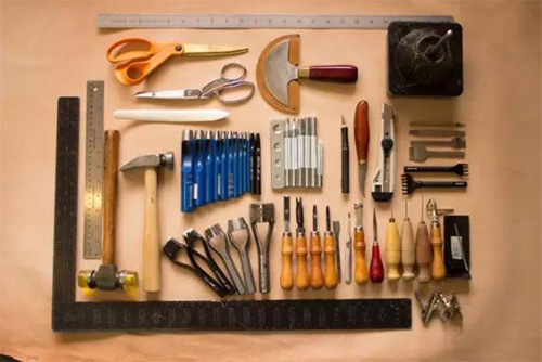 Tools: rulers, hammers, scissors, utility knife, etc