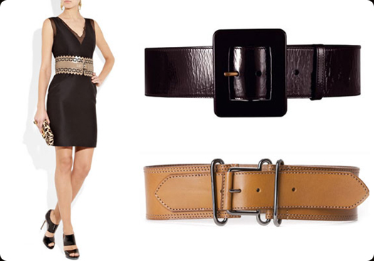 Wide Belt + Body-Con Dress