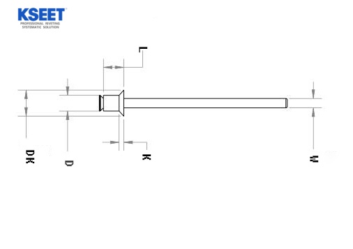 Computer chassis assembly with anti loosening blind rivets