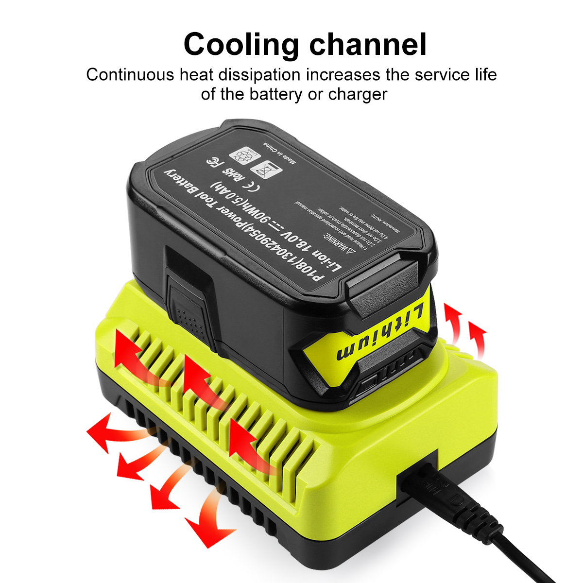 For Ryobi 18v Battery Charger