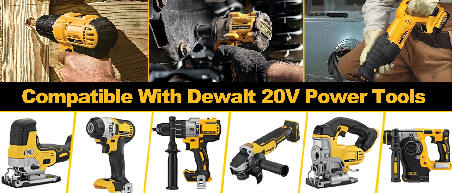 Replacement Dewalt 20v Xr Max Battery For Dewalt Xr Power Tools