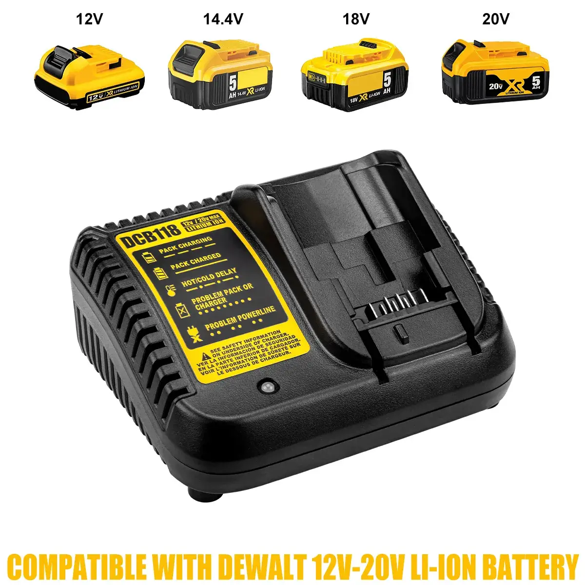 Replacement For DeWalt 20v Battery Charger​