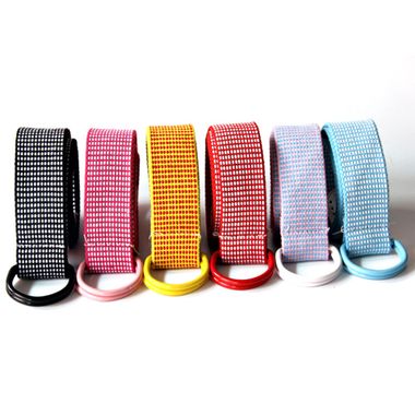 Fabric Webbing Belt with Double D-Ring Buckle