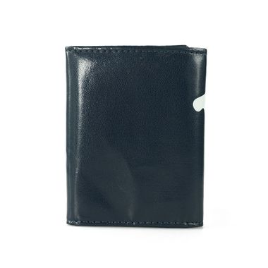 Dark Blue Printed Wallet with Snap Closure