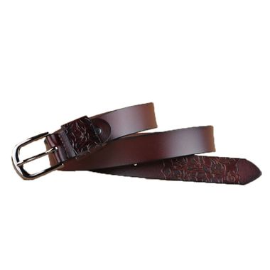 Carved Genuine Leather Belt