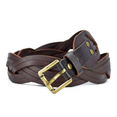 Designer Braided Leather Belt for Women