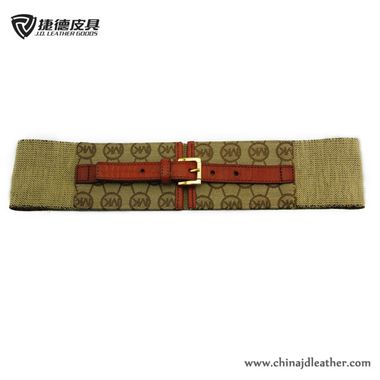 Woman Cotton Elastic Belt with Fabric