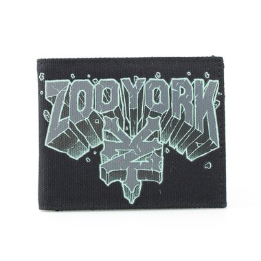 Logo Printed Fabric Bi-Fold Wallet