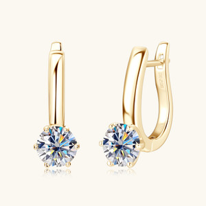 Golden U-shaped Earrings