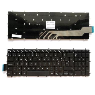 Spanish keyboard for Dell Inspiron 15-7566 Series laptop keyboard with frame