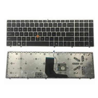 US laptop keyboard for hp elitebook 8560p 8570p with silver frame