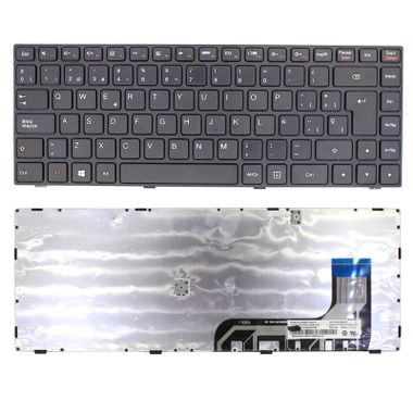 Spanish notebook keyboard for Lenovo  100 14 100-14IBY series keyboard with frame