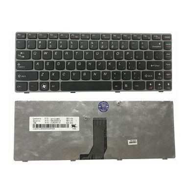 US laptop keyboard for Lenovo ideapad z470 series with grey frame