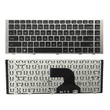 US laptop keyboard for HP 4440s series with silver frame