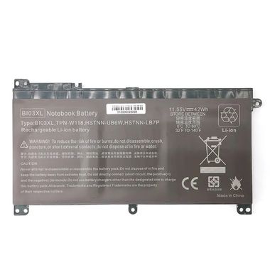 11.55V 41.7Wh notebook battery for hp pavilion BI03XL X360 13-u 13-U000 Series