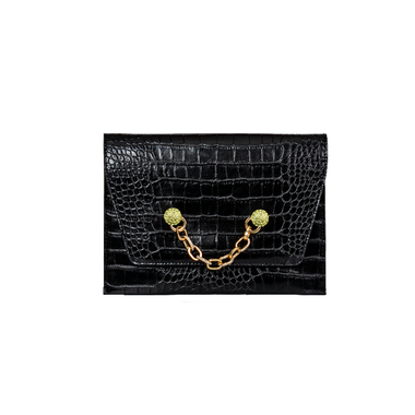 Women Crocodile Pattern PU Clutch Bag