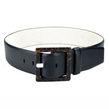 Women Black PU Belt
