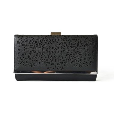 Women Laser Pattern Purse Clutch Wallet