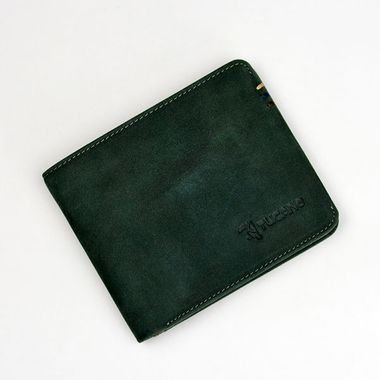 Man Bi-Fold Oil Nubuck Horizontal Wallet