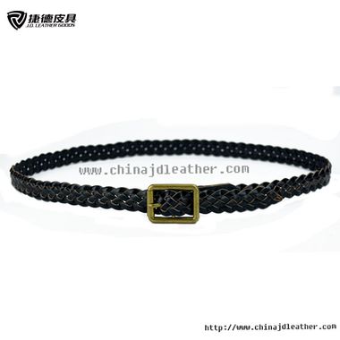 Women Leather Braided Belt