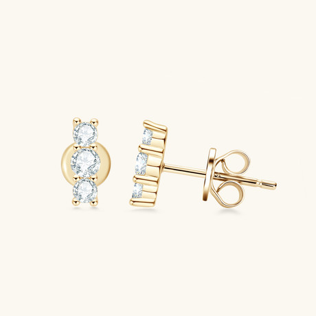 Golden Simple One-line Earrings