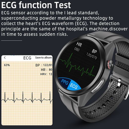 W10 Smart Watch Men ECG PPG With Electrocardiogram Display Body