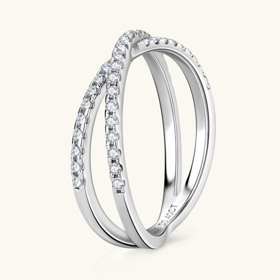 Twist Double-Band Wedding Ring of Timeless Beauty