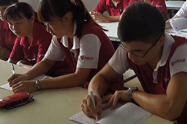 Dongguan J.D. Leather Goods Conduct Orientation Training for New Employees on August 22, 2013