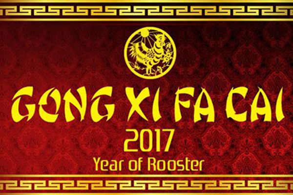 Happy 2017 Chinese New Year of Rooster