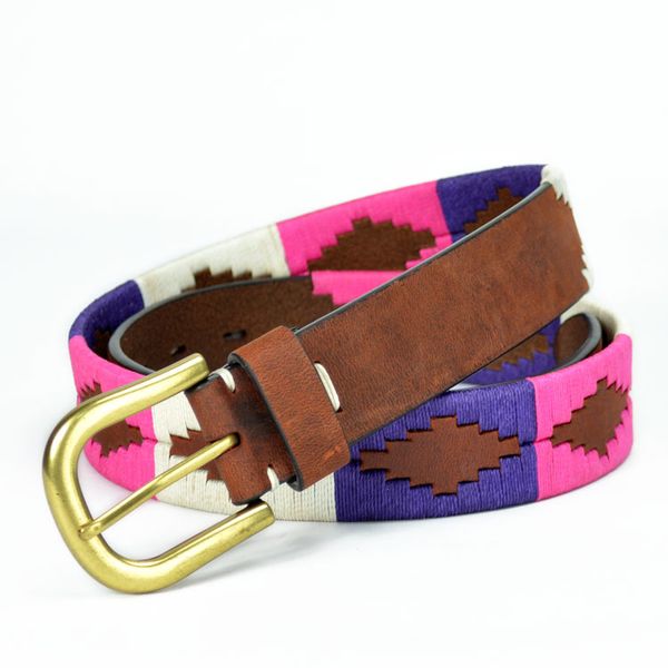 Ladies Leather Belt with Cotton String JDLA13167