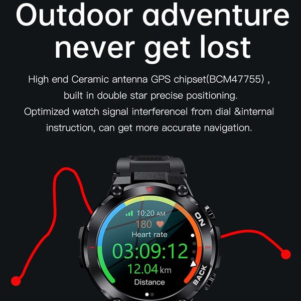 K37 GPS Outdoor Sport Smart Watch Smartwatch Wholesale - JiPRO-K37