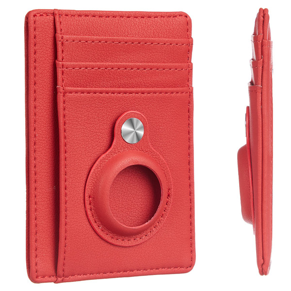 Airtag Wallet Red 001c