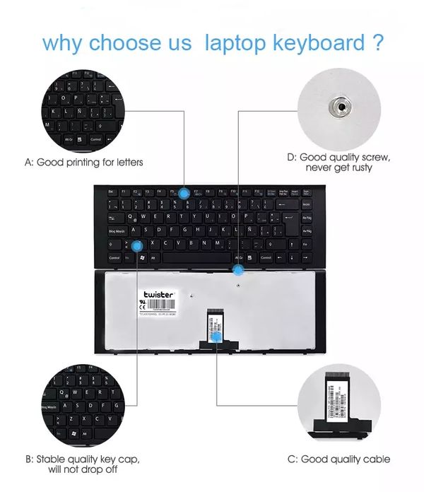 Asus K50 Series Laptop Keyboard (3)