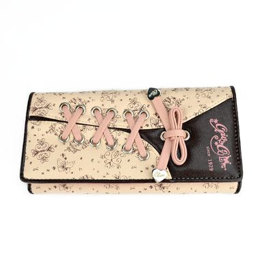 Lady Long Corset PU Wallet with Printed Logo