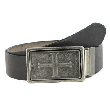 Reversible Buckle Leather Belt
