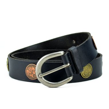 Women Leather Belt with Metal Decoration