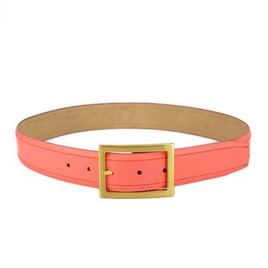 Lady Pink PU Belt with Square Buckle