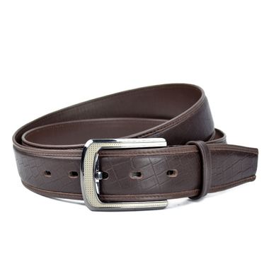 Men Stitched & Covered Feather Edge PU Belt