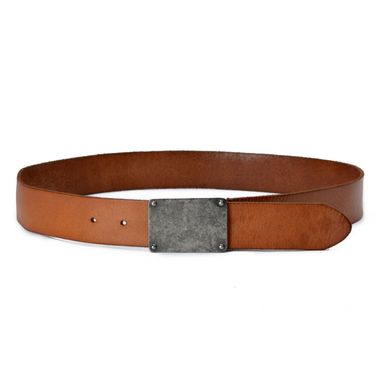 Mens Waxed Leather Belt