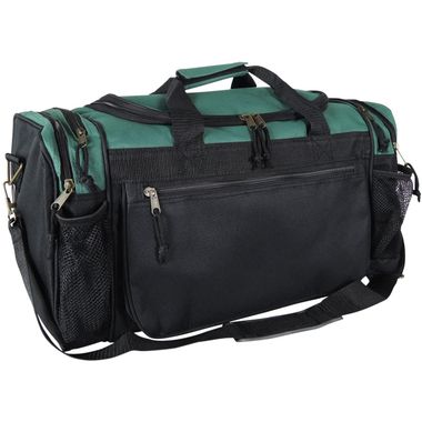 Sports Duffle Bag w Mesh and Valuables Pockets Travel Gym