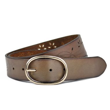 Women's Leather Belt with Patterns