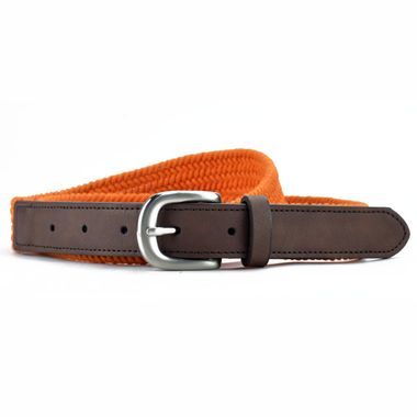 Women's Orange Webbing Belt