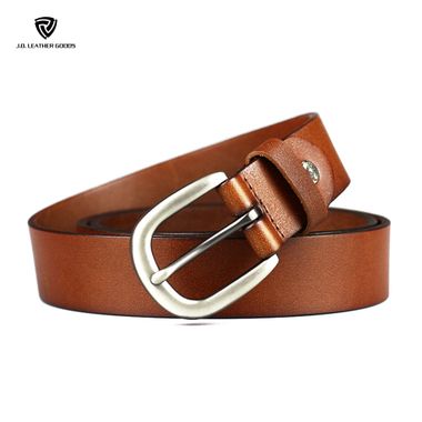 Vegetable Tanned Leather Women Belt