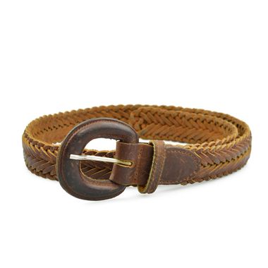 Braided Leather Belt for Lady