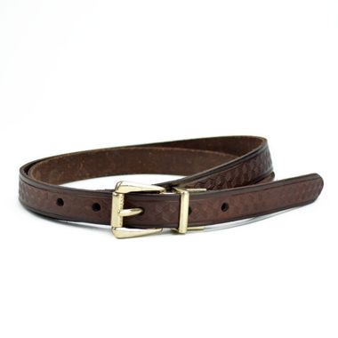 Women's Debossed Leather Belt for NINE WEST