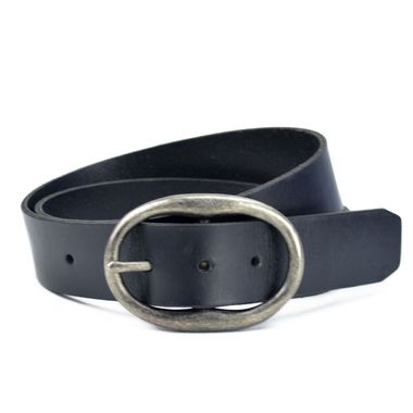 Men Waxed Edge Cowhide Genuine Leather Belt