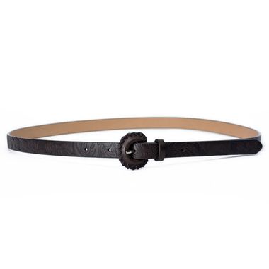 Women's Debossed PU Belt